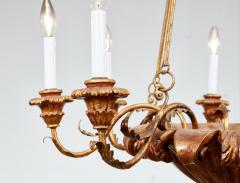 Giltwood Swan Head Chandelier - 4566080