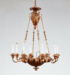 Giltwood Swan Head Chandelier - 4566086