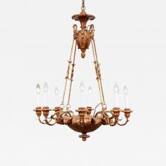 Giltwood Swan Head Chandelier - 4568818