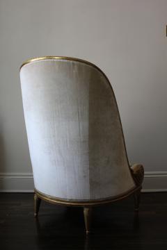 Giltwood Velvet Nautilus Chair - 3148054
