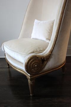Giltwood Velvet Nautilus Chair - 3148058