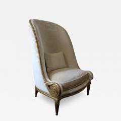 Giltwood Velvet Nautilus Chair - 3150593