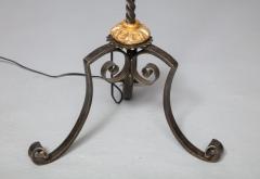 Giltwood and Wrought Iron Floor Lamp - 1230697