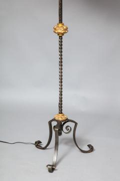 Giltwood and Wrought Iron Floor Lamp - 1230698