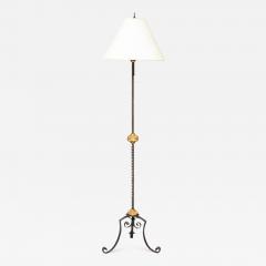 Giltwood and Wrought Iron Floor Lamp - 1233178