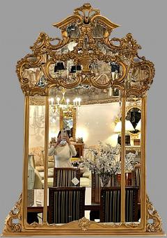 Giltwood over the Mantel Mirror Wall or Console Mirror - 2955146