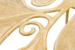 Gingko Biomorphic Bronze Coffee Table - 4655358