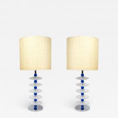 Gino Cenedese Pair of Murano glass lamps in the style of Cenedese - 1678991