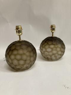 Gino Cenedese Pair of faceted Murano glass lamps - 2466215