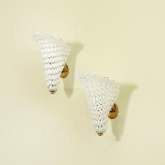 Gino Cenedese Vetreria Gino Cenedese Pair of Wall sconces mod Mezze Fifi - 3735966