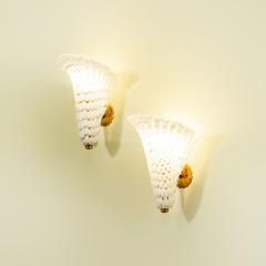 Gino Cenedese Vetreria Gino Cenedese Pair of Wall sconces mod Mezze Fifi - 3735970