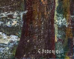 Gino Federici Shepherd with Flock Oil on Canvas Signed 20th Century - 4577548