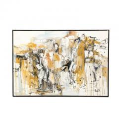 Gino Hollander Mid Century Modern Abstract Expressionist Gino Hollander Oil on Canvas Painting - 2809728