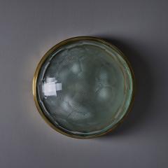 Gino Paroldo 1960s Gino Paroldo Brass Multifaceted Glass Wall or Ceiling Light for Dino Dei - 4354638