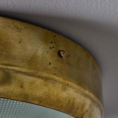 Gino Paroldo 1960s Gino Paroldo Brass Multifaceted Glass Wall or Ceiling Light for Dino Dei - 4354643