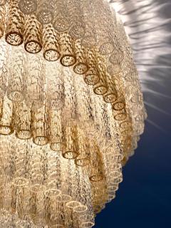 Gino Poli Monumental Murano Glass Chandelier Designed by Gino Poli for Aureliano Toso - 2171263