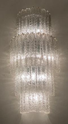 Gino Poli Monumental Murano Glass Chandelier Designed by Gino Poli for Aureliano Toso - 2171267