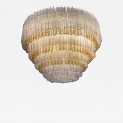 Gino Poli Monumental Murano Glass Chandelier Designed by Gino Poli for Aureliano Toso - 2172410