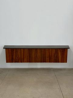 Gino Russo Gino Russo Carved Wood Slate Floating Credenza - 4477987