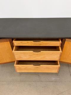 Gino Russo Gino Russo Carved Wood Slate Floating Credenza - 4477992