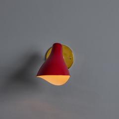 Gino Sarfatti 1950s Gino Sarfatti Model 10 Sconce for Arteluce in Red - 4453523