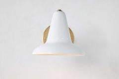 Gino Sarfatti 1950s Italian White Perforated Sconce Attributed to Gino Sarfatti - 2307964