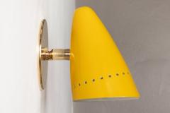 Gino Sarfatti 1950s Italian Yellow Perforated Sconce Attributed to Gino Sarfatti - 1201849