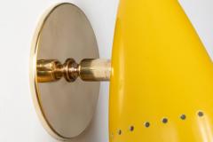 Gino Sarfatti 1950s Italian Yellow Perforated Sconce Attributed to Gino Sarfatti - 1201850