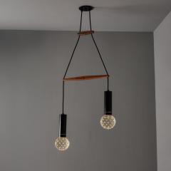 Gino Sarfatti 1960s Gino Sarfatti Metal and Seguso Glass Pendant Chandelier for Arteluce - 4633120