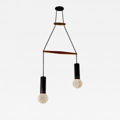 Gino Sarfatti 1960s Gino Sarfatti Metal and Seguso Glass Pendant Chandelier for Arteluce - 4633210