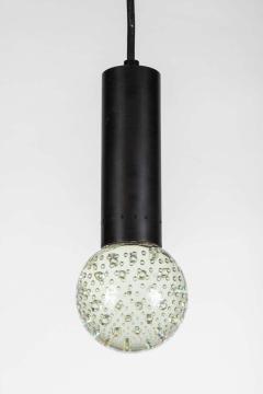 Gino Sarfatti 1960s Gino Sarfatti Metal and Seguso Glass Pendants for Arteluce - 1460211