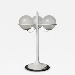 Gino Sarfatti Gino Sarfatti 543 Lamp for Arteluce White Lacquered Metal and Opaline Globes - 4713795