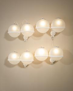 Gino Sarfatti Gino Sarfatti Wall Lights mod 239 2 Opaline Glass Arteluce 1970 - 4614431