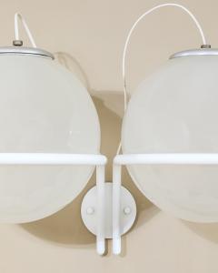Gino Sarfatti Gino Sarfatti Wall Lights mod 239 2 Opaline Glass Arteluce 1970 - 4614434