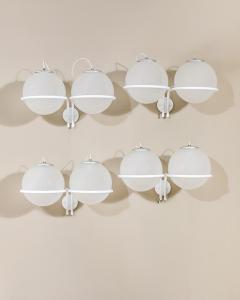 Gino Sarfatti Gino Sarfatti Wall Lights mod 239 2 Opaline Glass Arteluce 1970 - 4614575