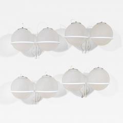 Gino Sarfatti Gino Sarfatti Wall Lights mod 239 2 Opaline Glass Arteluce 1970 - 4614576