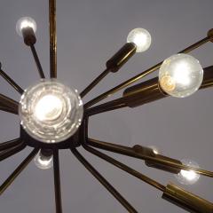 Gino Sarfatti Gino Sarfatti for Arteluce Fireworks Brass Ceiling Lamp Italy 1939 - 3501985
