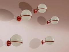 Gino Sarfatti Gino Sarfatti metal and glass wall lights Model 237 1 by Arteluce Italy 1959 - 3723056