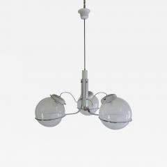 Gino Sarfatti Italian Chandelier Pendant Light Murano Glass Attributed to Gino Sarfatti 1970s - 2613019