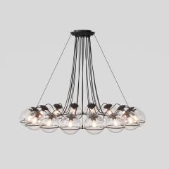 Gino Sarfatti Monumental Gino Sarfatti Model 2109 16 20 Glass Chandelier in Black - 3191118