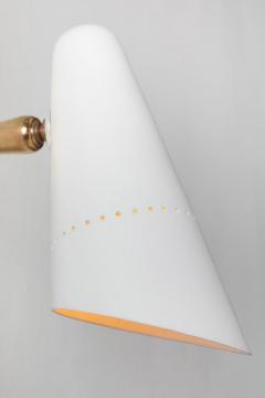 Gino Sarfatti Pair of 1950s Italian White Perforated Sconces Attributed to Gino Sarfatti - 1190579