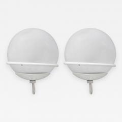 Gino Sarfatti Pair of Gino Sarfatti 371 1 Wall Sconces in Metal and Glass for Arteluce - 976734