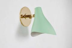 Gino Sarfatti Pair of Gino Sarfatti Model 10 Sconces in Green for Arteluce - 2030979