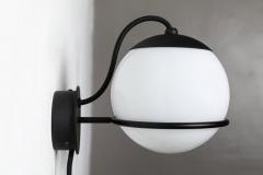 Gino Sarfatti Pair of Gino Sarfatti Model 237 1 Wall Lamps in Black - 1193529