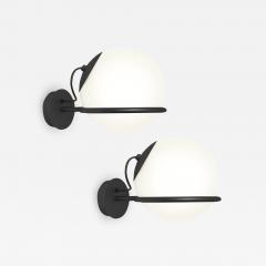 Gino Sarfatti Pair of Gino Sarfatti Model 238 1 Wall Lamps in Black - 788257