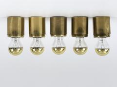 Gino Sarfatti Set of Five Gino Sarfatti Ceiling Lamps or Sconces SP 14 Arteluce Italy 1960s - 4733476