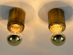 Gino Sarfatti Set of Five Gino Sarfatti Ceiling Lamps or Sconces SP 14 Arteluce Italy 1960s - 4733479