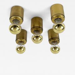 Gino Sarfatti Set of Five Gino Sarfatti Ceiling Lamps or Sconces SP 14 Arteluce Italy 1960s - 4733886