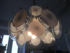 Gino Vistosi Charming Murano Disc Chandelier by Vistosi 1960s - 649252