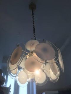 Gino Vistosi Charming Murano Disc Chandelier by Vistosi 1960s - 649257